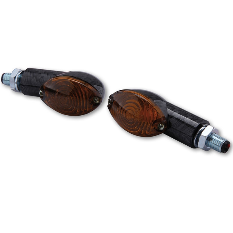 Motorradblinker Highsider Smart Cateye Mini rauchschwarz