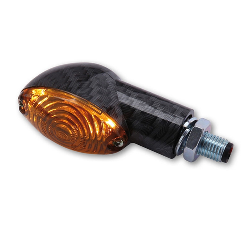 Motorradblinker Highsider Smart Cateye Mini rauchschwarz