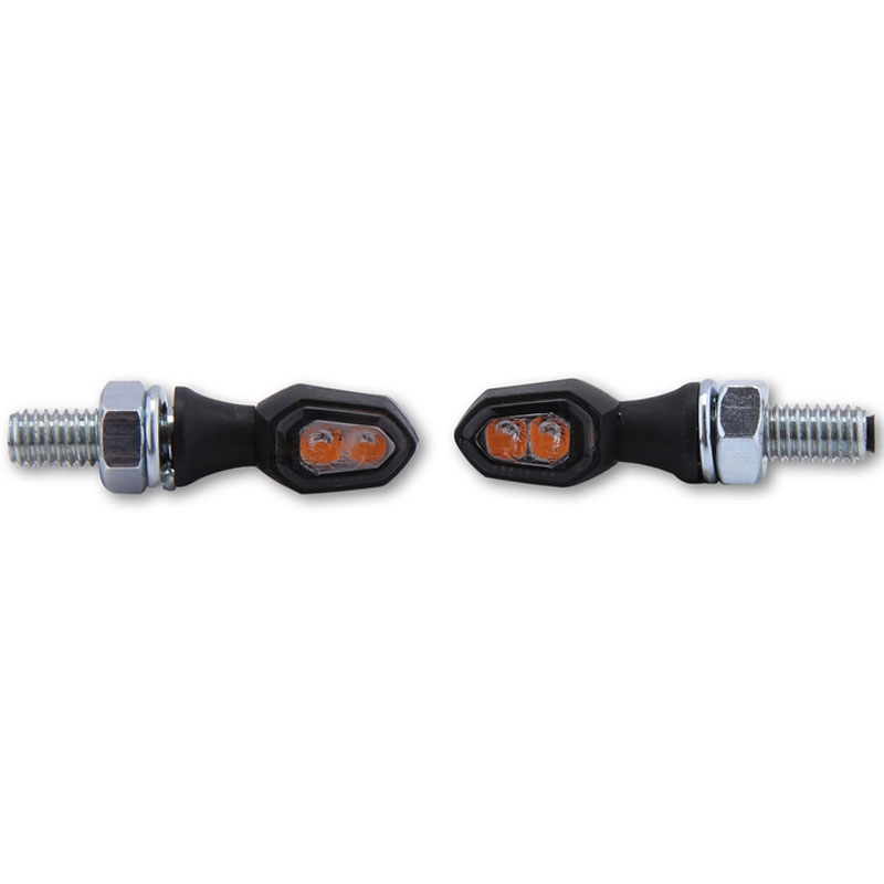 Motorradblinker Highsider Smart Crumb LED schwarz-smoke