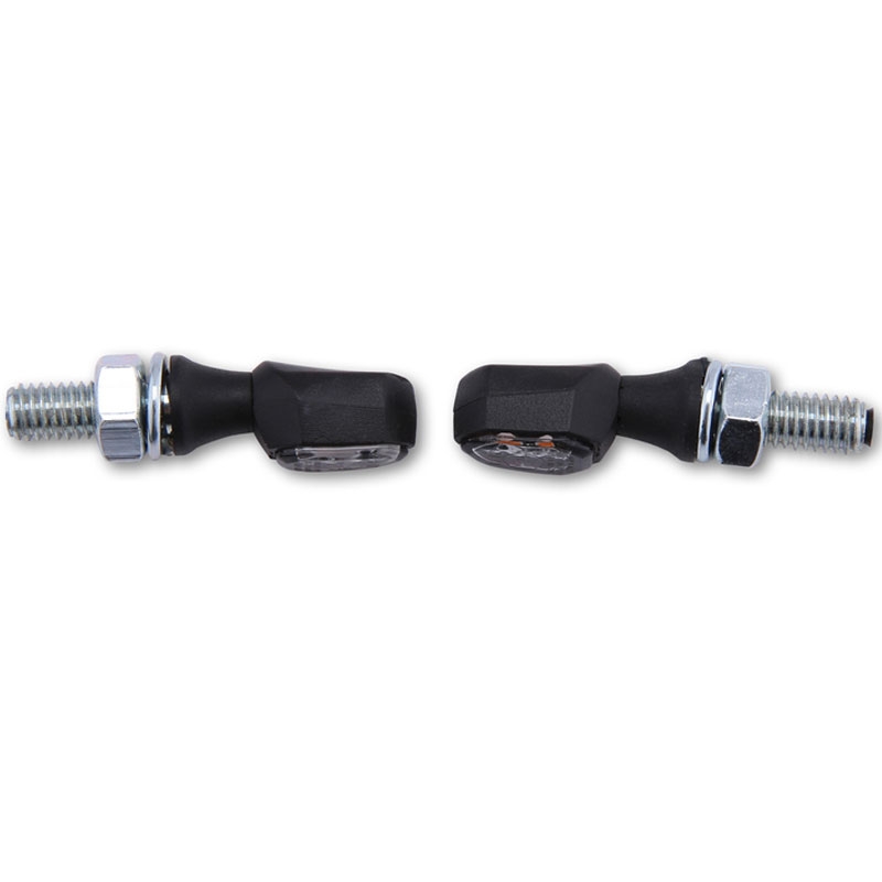 Motorradblinker Highsider Smart Crumb LED schwarz-smoke