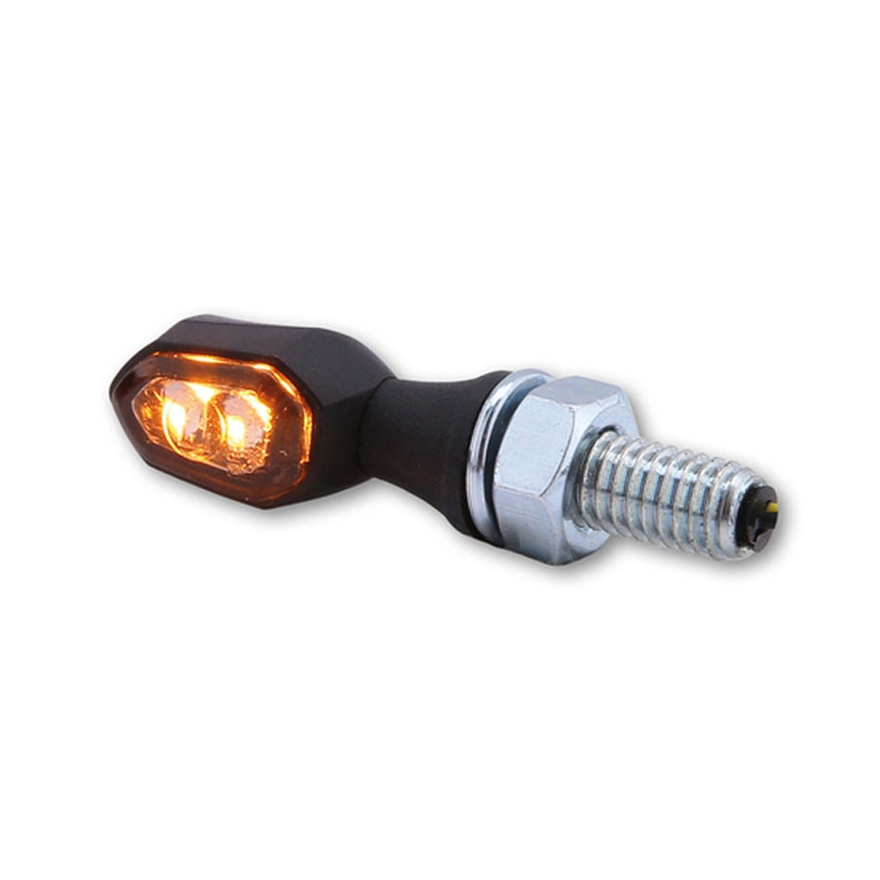 Motorradblinker Highsider Smart Crumb LED schwarz-smoke
