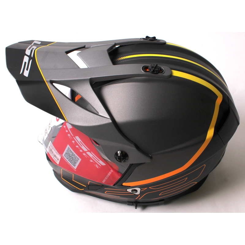 Endurohelm LS2 MX436 Pioneer Element schwarz matt - Klasse II
