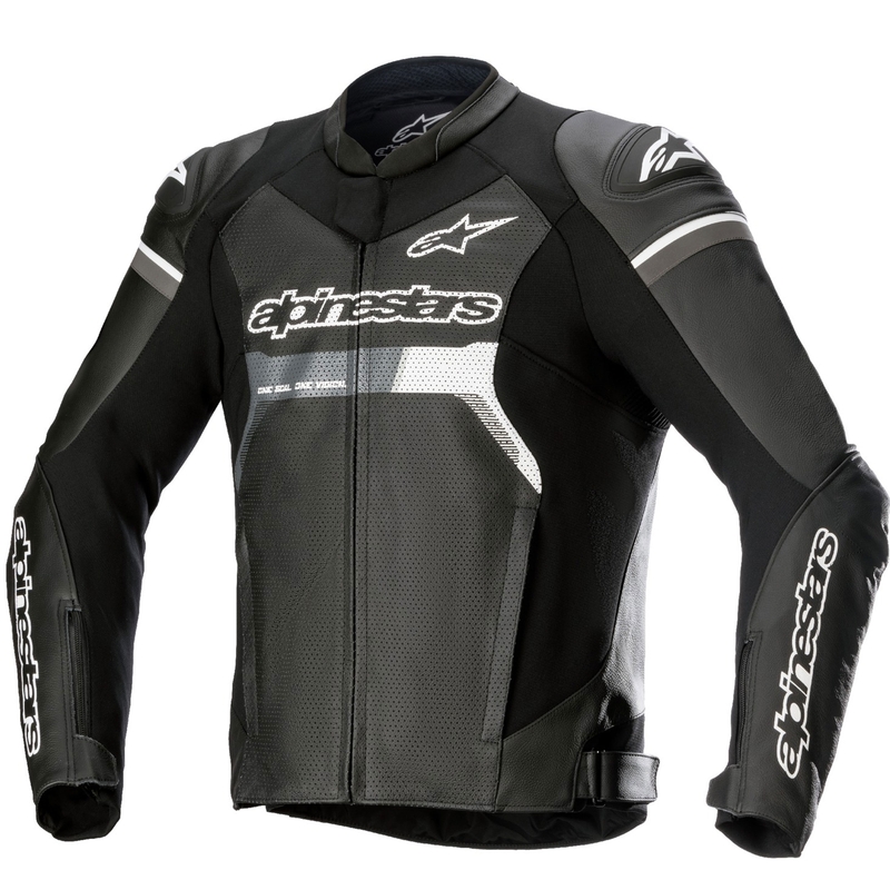 Alpinestars GP Force Airflow Leder-Motorradjacke schwarz