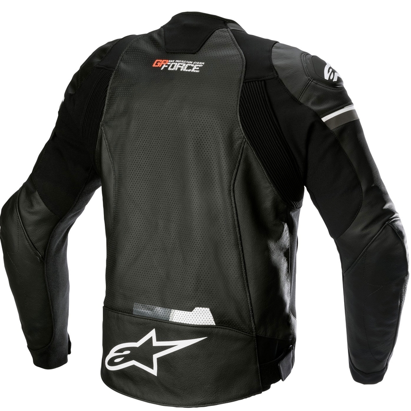 Alpinestars GP Force Airflow Leder-Motorradjacke schwarz