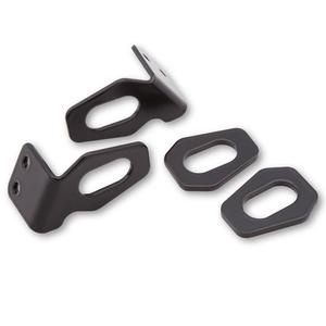 Original Highsider Pro Blinkerhalter für Honda Motorrad Kennzeichen, schwarz (Paar)