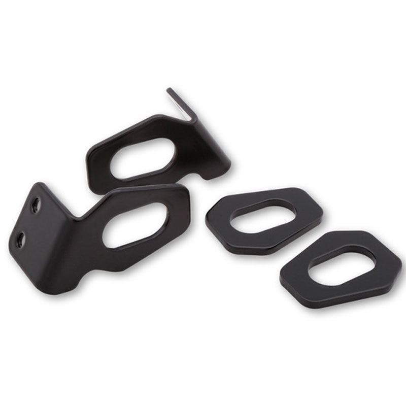 Original Highsider Pro Blinkerhalter für Honda Motorrad Kennzeichen, schwarz (Paar)
