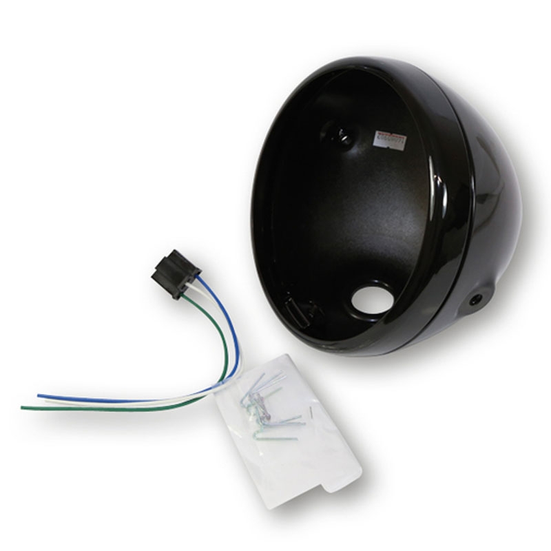 Highsider Smart Reno 7 Zoll Scheinwerfergehäuse schwarz glänzend