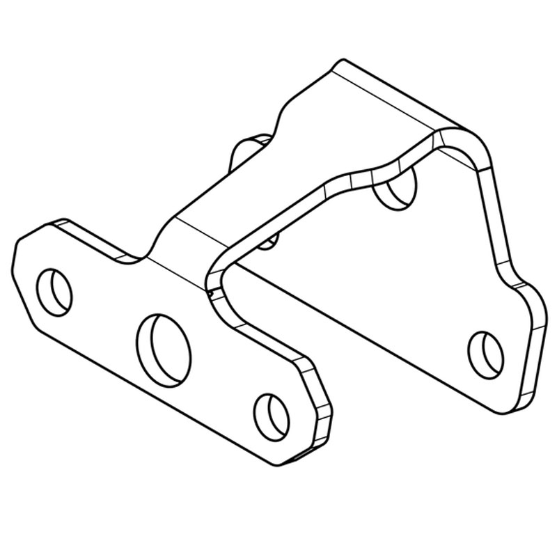 Kennzeichenleuchtenhalter Highsider Pro XL schwarz