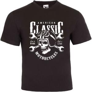 T-shirt RSA American Classic Motorcycles schwarz