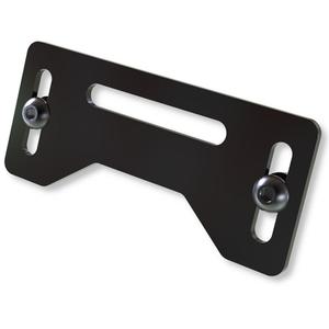 Kennzeichenleuchtenhalter Highsider Pro Plate schwarz