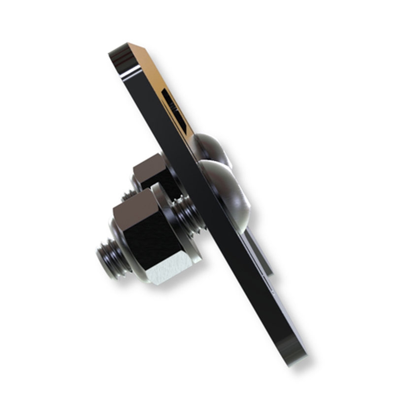 Kennzeichenleuchtenhalter Highsider Pro Plate schwarz