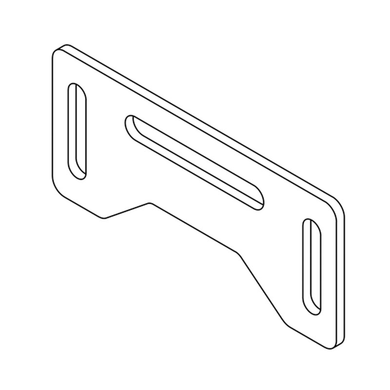 Kennzeichenleuchtenhalter Highsider Pro Plate schwarz