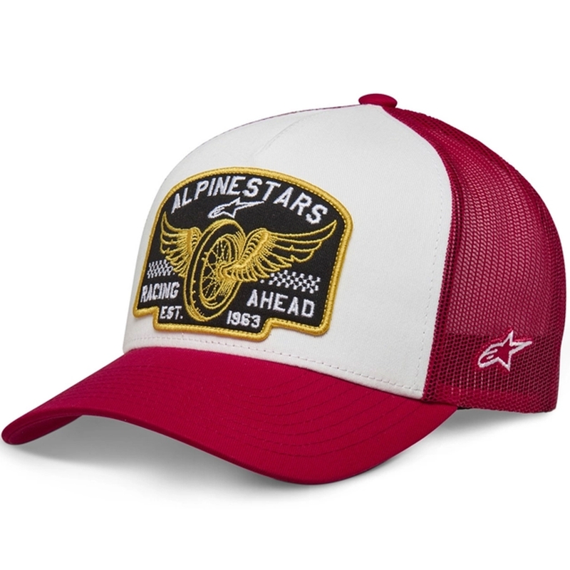 Alpinestars Heritage Patcher Kappe weiß-rot