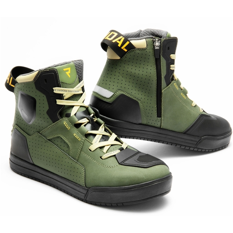 Rebelhorn Vandal II Motorradstiefel, Khaki-Schwarz-Orange