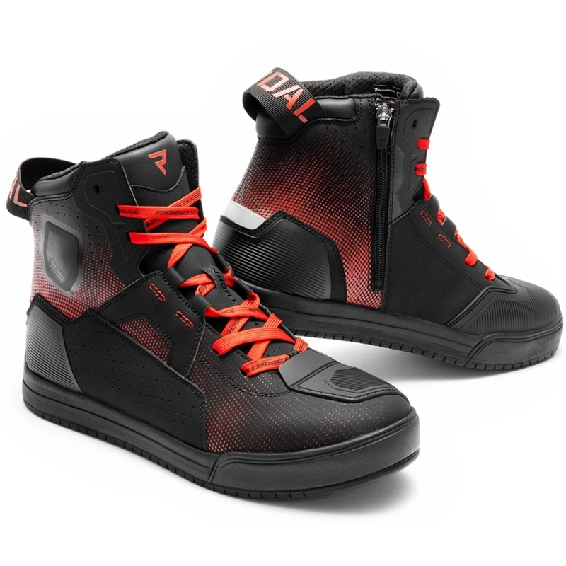 Rebelhorn Vandal II Motorradstiefel schwarz-rot