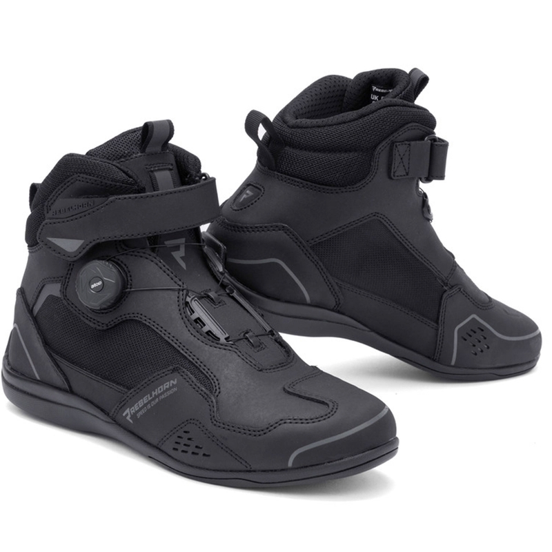 Rebelhorn Spark II Schwarz Motorradstiefel