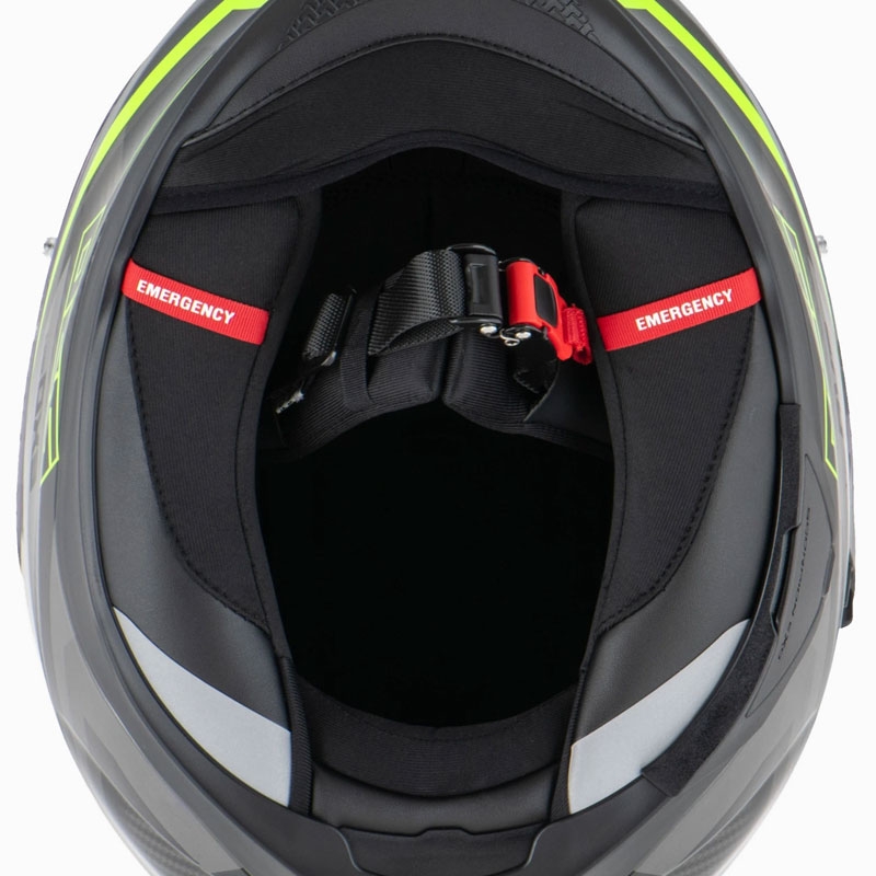 Scorpion EXO-520 EVO AIR TERRA Motorrad-Integralhelm Schwarz-Silber-Fluogelb Ausverkauf