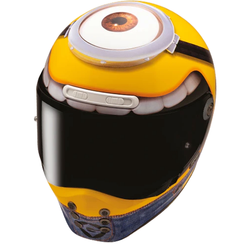 HJC V10 Stuart Minions MC3 Integralhelm Gelb-Blau