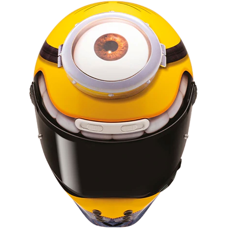 HJC V10 Stuart Minions MC3 Integralhelm Gelb-Blau