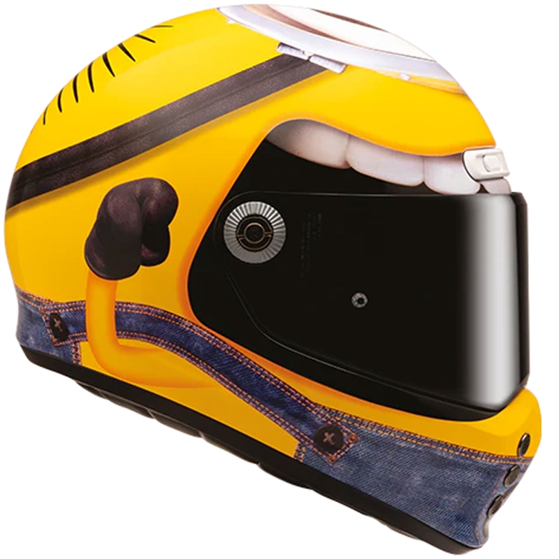 HJC V10 Stuart Minions MC3 Integralhelm Gelb-Blau
