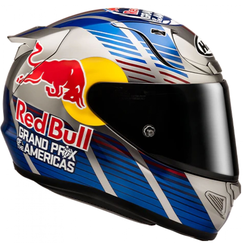 Integralhelm Motorrad HJC RPHA 12 Red Bull Austin GP II MC21 blau-grau
