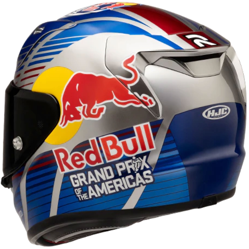 Integralhelm Motorrad HJC RPHA 12 Red Bull Austin GP II MC21 blau-grau