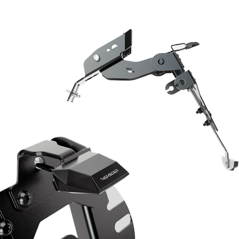 Kennzeichenhalter mit Beleuchtung Highsider Kennzeichenhalter Akron RS PRO KTM 690 SMC R schwarz