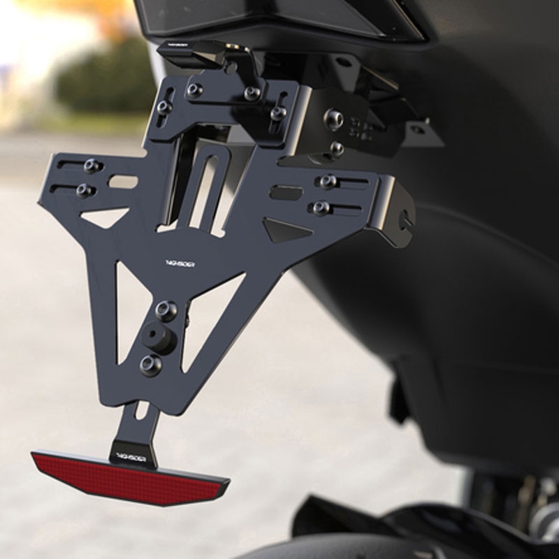 Kennzeichenhalter mit Beleuchtung Highsider Akron RS PRO Triumph SPEED TRIPLE 1050 schwarz