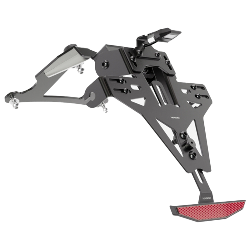 Kennzeichenhalter mit Beleuchtung Highsider Akron RS PRO Kawasaki Z750, Z1000 schwarz