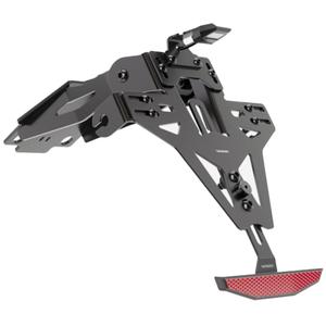 Kennzeichenhalter mit Beleuchtung Highsider Akron RS PRO Suzuki SV 650 (X) schwarz