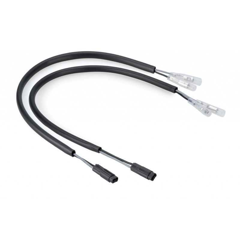 Plug&Play wiring kit for turn signals PUIG schwarz front and rear