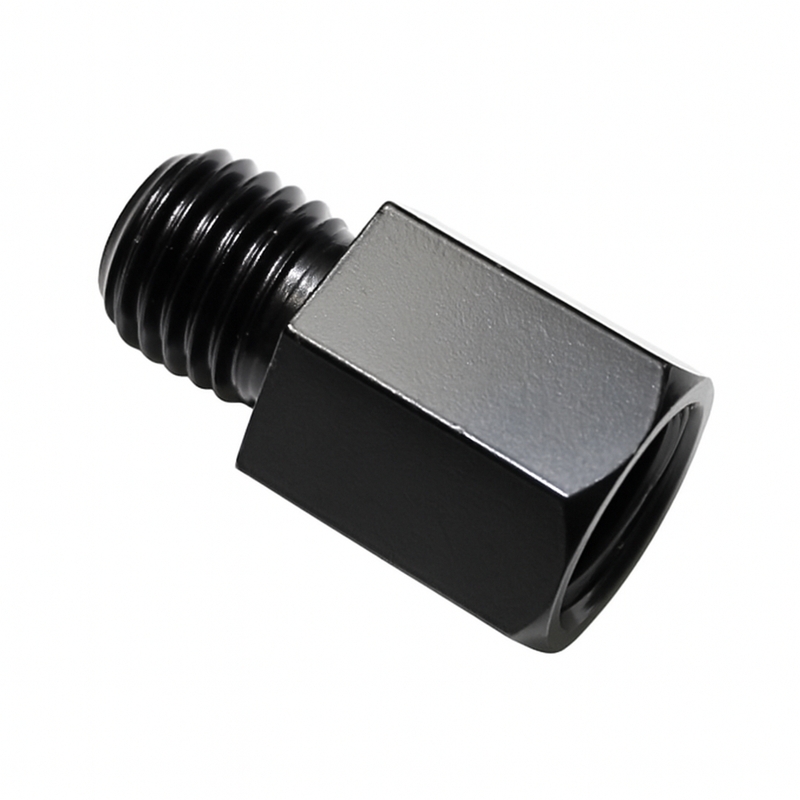 Adapter für Highsider Smart Spiegel von Rechtsgewinde M10 auf Rechtsgewinde M10 schwarz