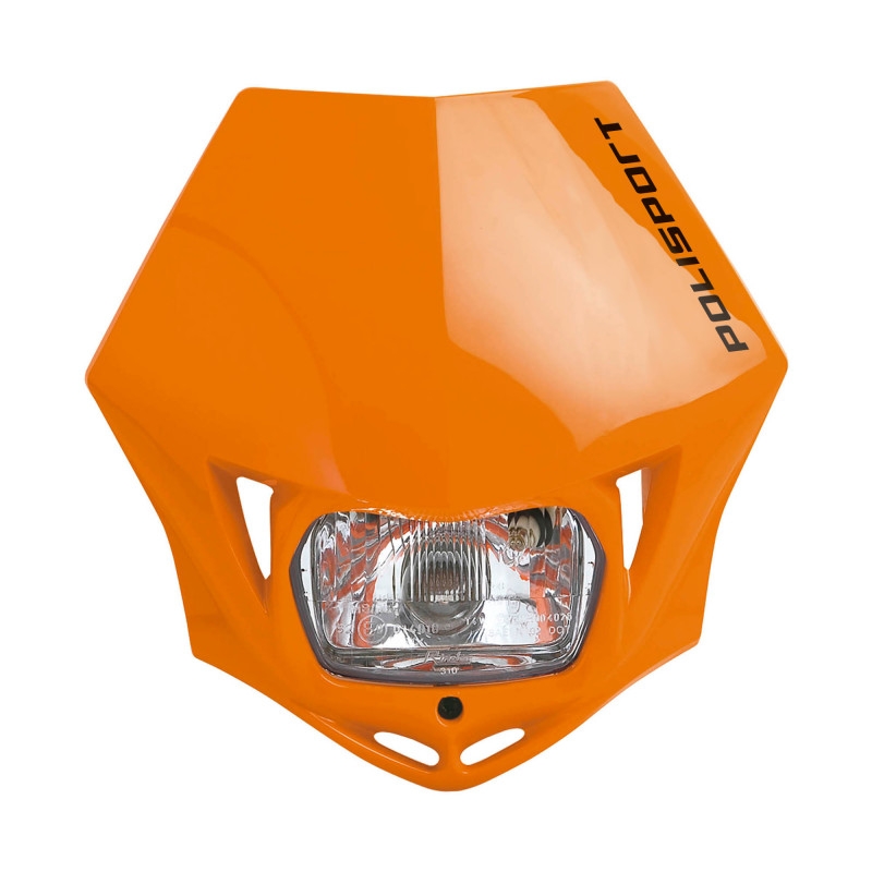 Maske mit Leuchte POLISPORT MMX orange