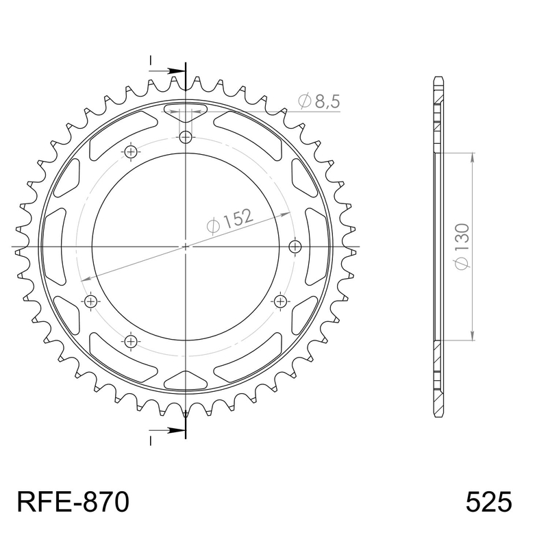 Ketten Rad SUPERSPROX schwarz 41T, 525