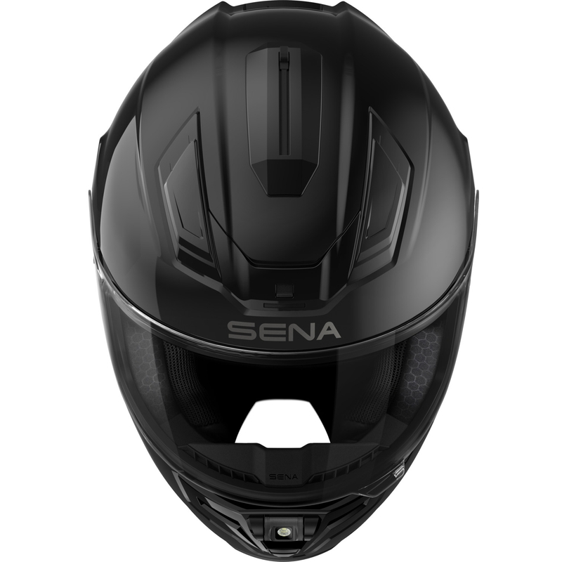 SENA Phantom Integralhelm für Motorrad mit Mesh-Headset, Mattschwarz