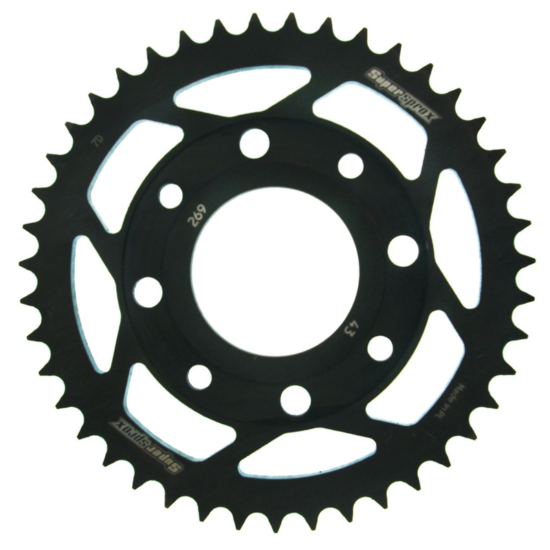Ketten Rad SUPERSPROX schwarz 43T, 428 Ausverkauf