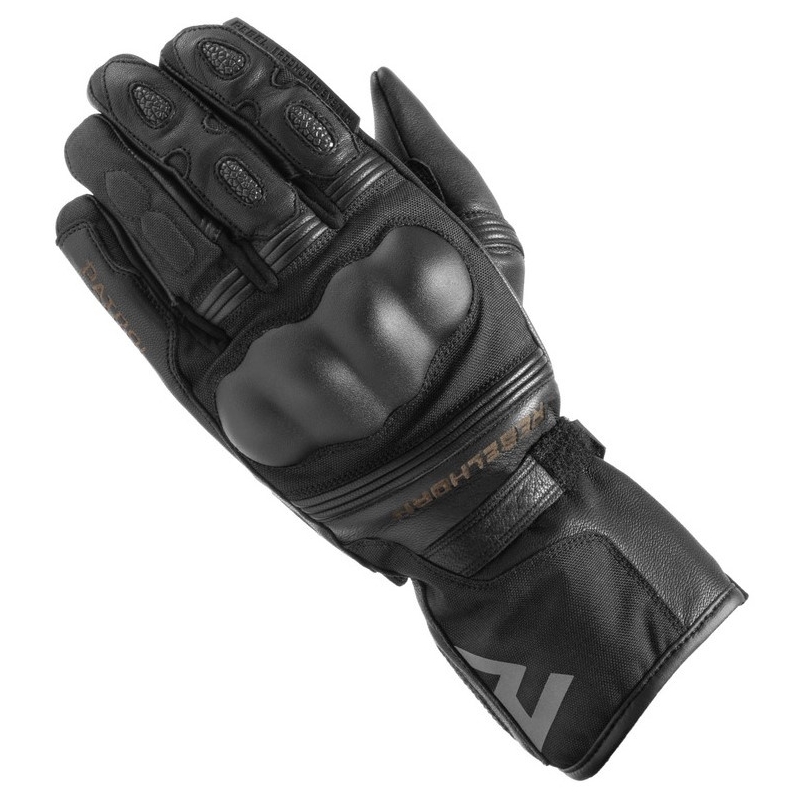 Damen-Motorradhandschuhe Rebelhorn Patrol Lang Schwarz