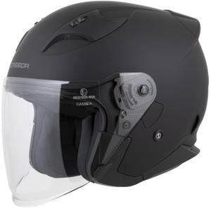 Motorradhelm Cassida Reflex 2.0 Solid Mattschwarz-Dunkelgrau