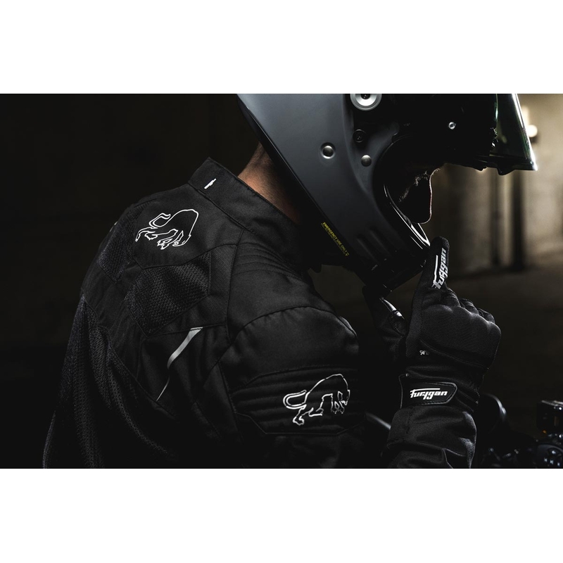 Furygan WB08 Vented + Motorradjacke schwarz-weiß