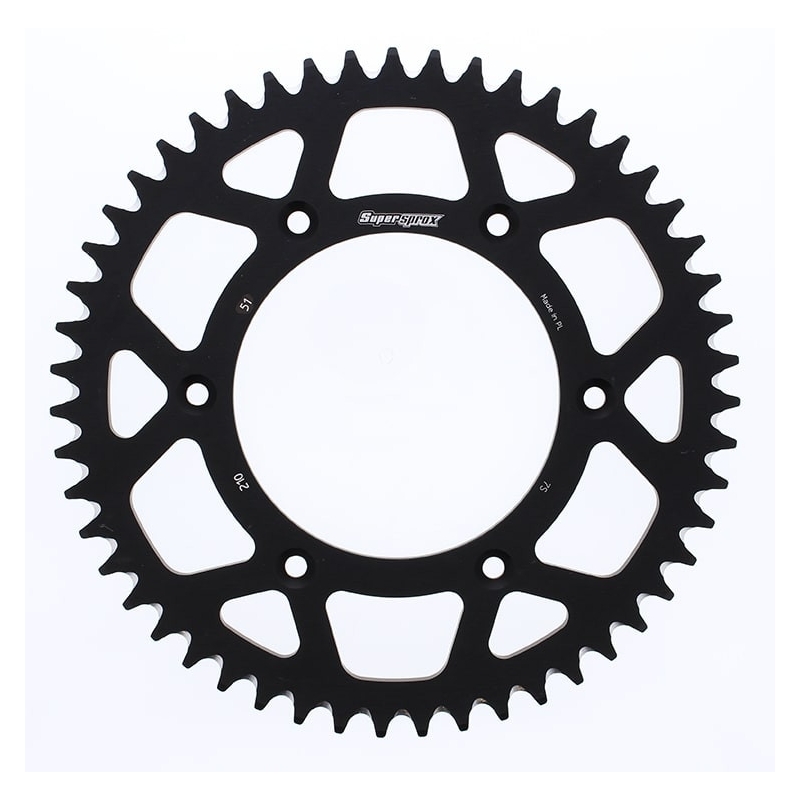 Kettenrad Aluminium SUPERSPROX schwarz 51T, 520