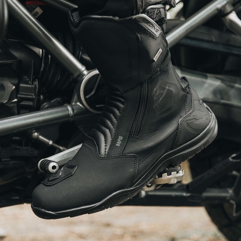Ozone Rapid Motorradstiefel schwarz matt