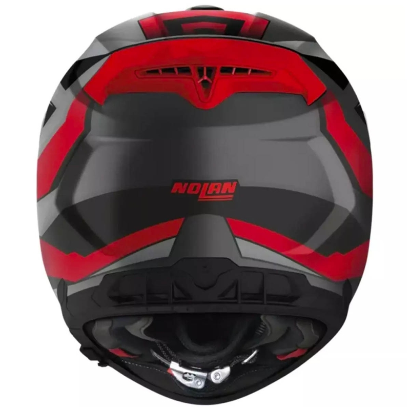 Nolan N80-8 Wanted N-Com Integralhelm Motorrad matt schwarz-rot