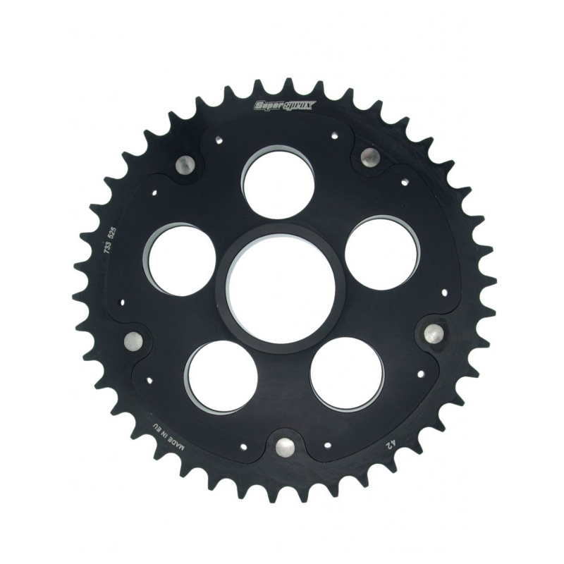 Rear sprocket STEALTH with alloy disc SUPERSPROX STEALTH with alloy disc schwarz 42T, 520