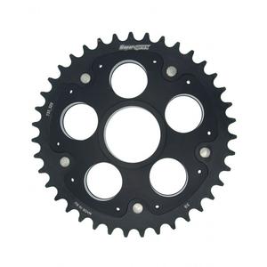 Rear sprocket STEALTH with alloy disc SUPERSPROX RSA-733_525:39-BLK schwarz 39T, 520