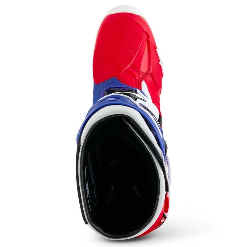 Motorradstiefel Alpinestars Tech 10 Limited Edition FORTITUDE Weiß-Blau-Rot