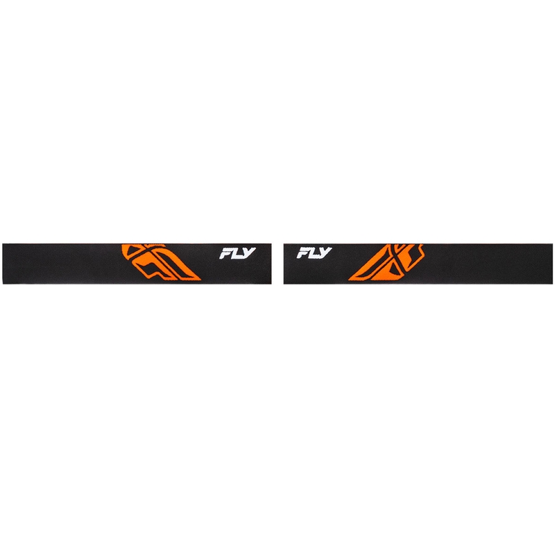 Fly Racing Focus schwarz-orange II Motocrossbrille mit klarem Plexiglas