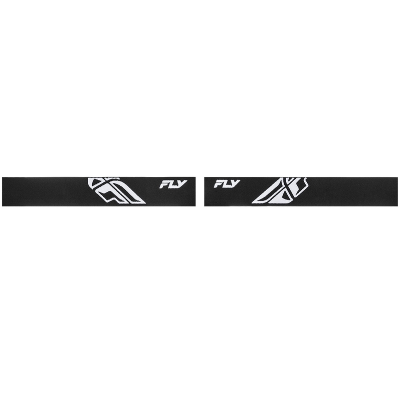 FLY Racing Focus Kinder Motocrossbrille schwarz-weiß mit klarem Plexiglas