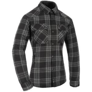 Damen Motorradhemd Oxford Kickback 3.0 grau