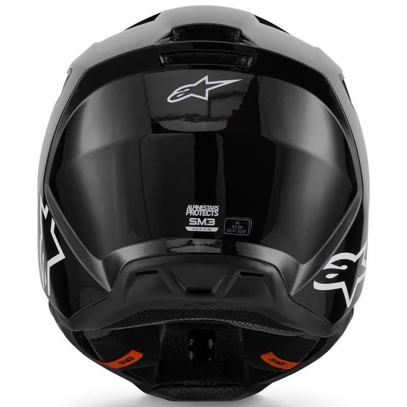 Alpinestars S-M3 Solid Motocrosshelm schwarz