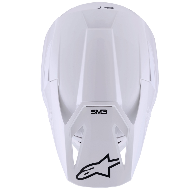 Alpinestars S-M3 Solid Motocrosshelm weiß